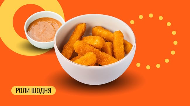 Страва Курячі стріпси меню We Sushi Курячі стріпси меню We Sushi